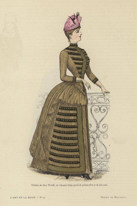 Francuski talerz mody, 1885-86 autorstwa French School