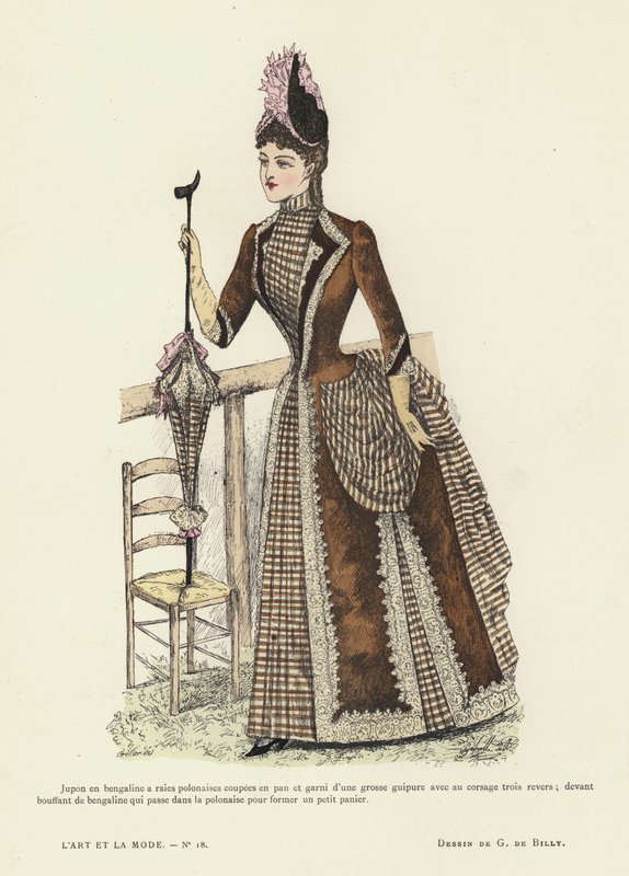 Francuski talerz mody, 1885-86 autorstwa French School