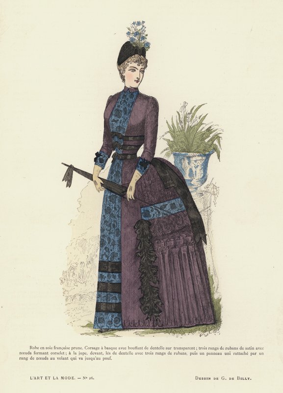 Francuski talerz mody, 1885-86 autorstwa French School