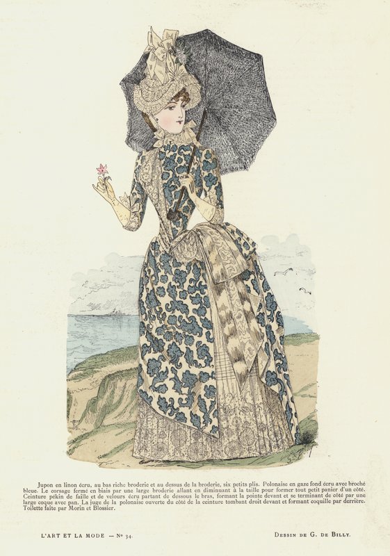 Francuski talerz mody, 1885-86 autorstwa French School