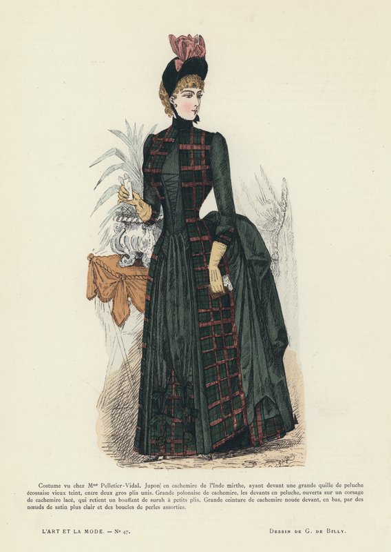 Francuski talerz mody, 1885-86 autorstwa French School