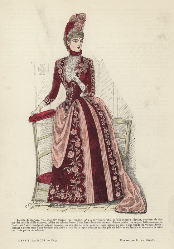 Francuski talerz mody, 1885-86 autorstwa French School
