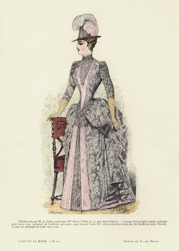 Francuski talerz mody, 1885-86 autorstwa French School