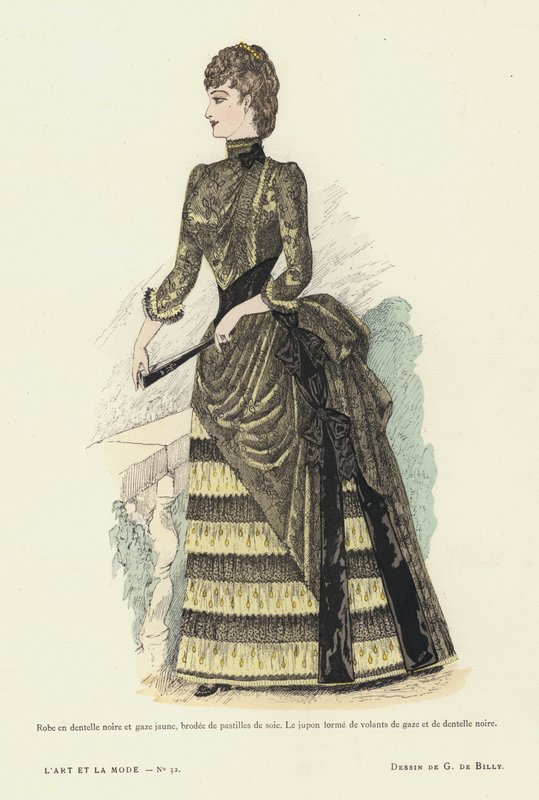 Francuski talerz mody, 1885-86 autorstwa French School