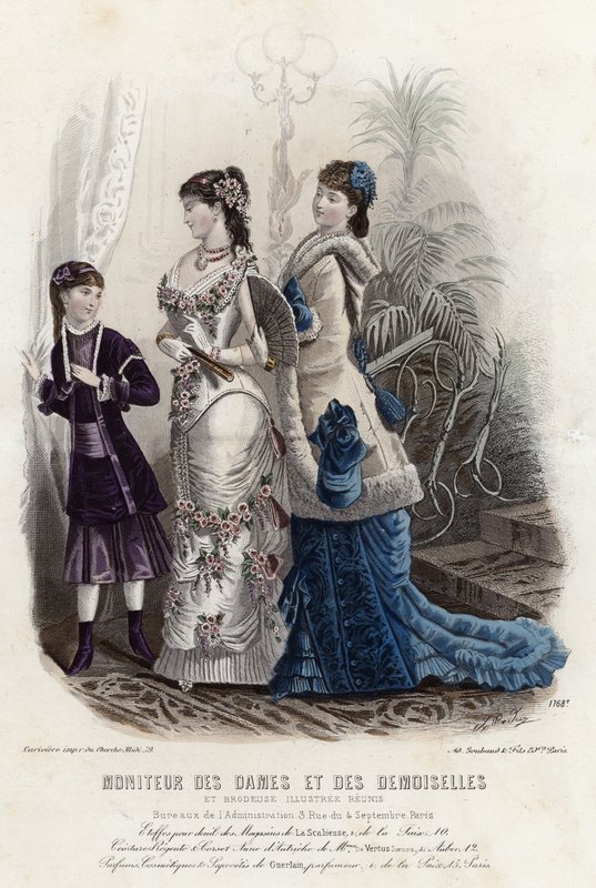 Francuski talerz modowy, koniec XIX wieku autorstwa French School