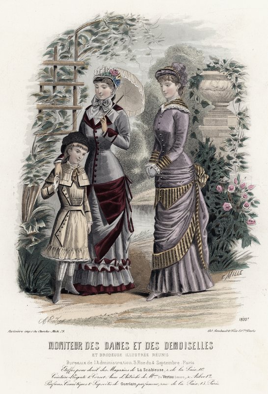 Francuski talerz modowy, koniec XIX wieku autorstwa French School