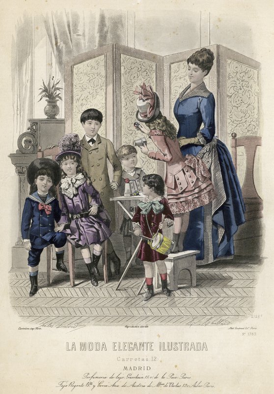 Francuski talerz modowy, koniec XIX wieku autorstwa French School