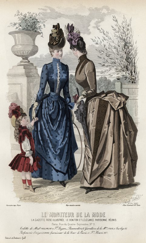 Francuski talerz modowy, koniec XIX wieku autorstwa French School