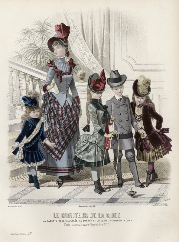 Francuski talerz modowy, koniec XIX wieku autorstwa French School