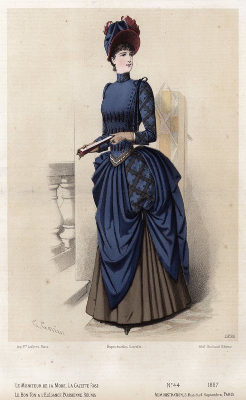 Francuski talerz modowy, koniec XIX wieku autorstwa French School