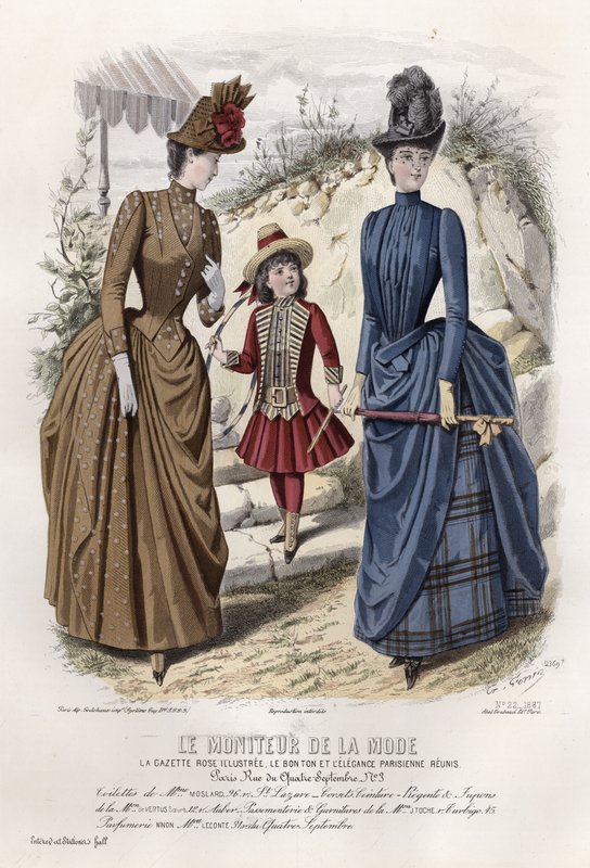 Francuski talerz modowy, koniec XIX wieku autorstwa French School