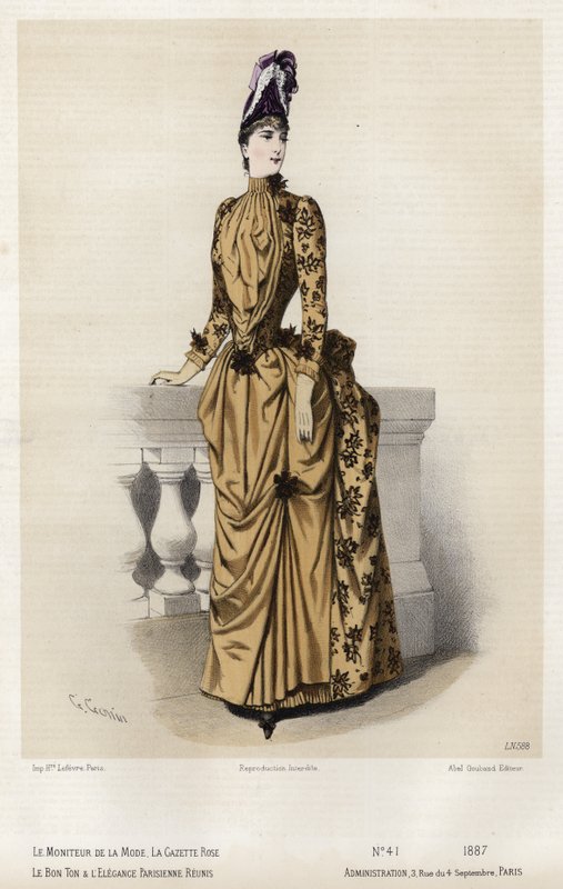 Francuski talerz modowy, koniec XIX wieku autorstwa French School