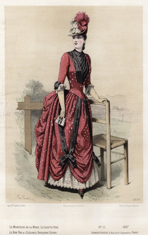 Francuski talerz modowy, koniec XIX wieku autorstwa French School