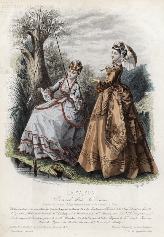Francuski talerz modowy, koniec XIX wieku autorstwa French School