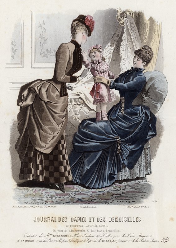 Francuski talerz modowy, koniec XIX wieku autorstwa French School