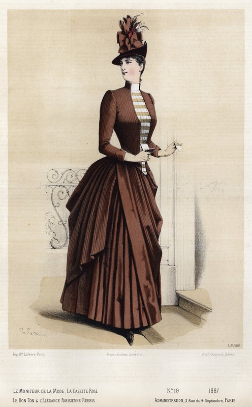 Francuski talerz modowy, koniec XIX wieku autorstwa French School