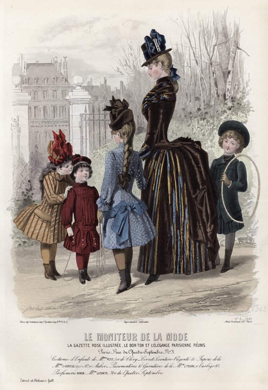 Francuski talerz modowy, koniec XIX wieku autorstwa French School