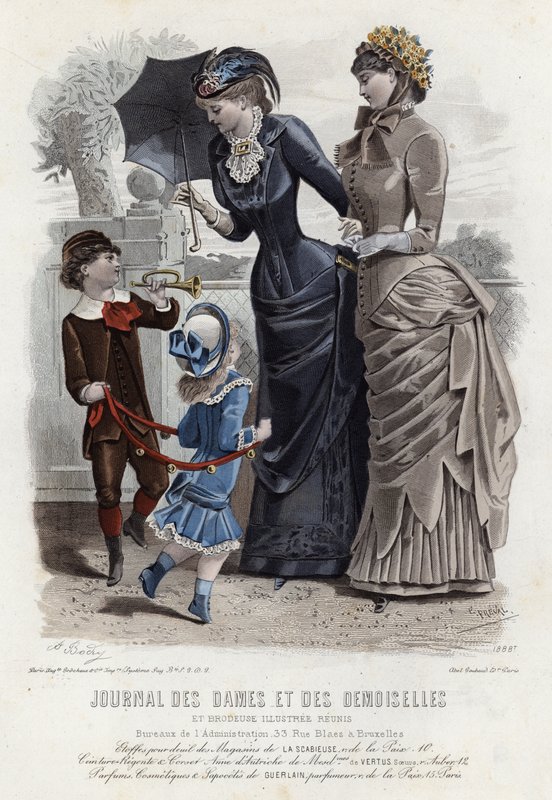Francuski talerz modowy, koniec XIX wieku autorstwa French School