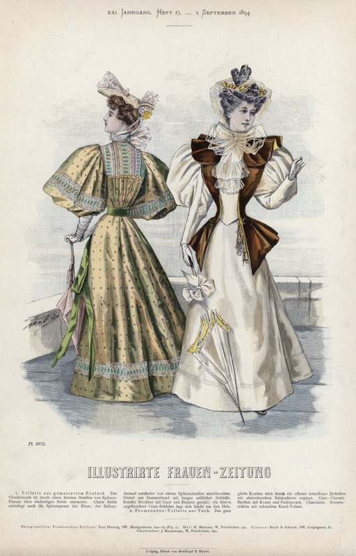 Francuski talerz modowy, koniec XIX wieku autorstwa French School