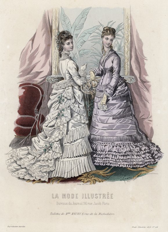 Francuski talerz modowy, koniec XIX wieku autorstwa French School