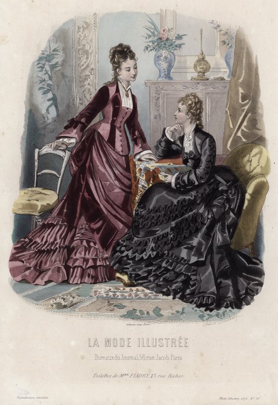 Francuski talerz modowy, koniec XIX wieku autorstwa French School