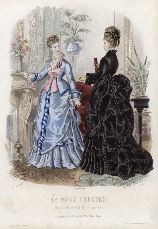 Francuski talerz modowy, koniec XIX wieku autorstwa French School
