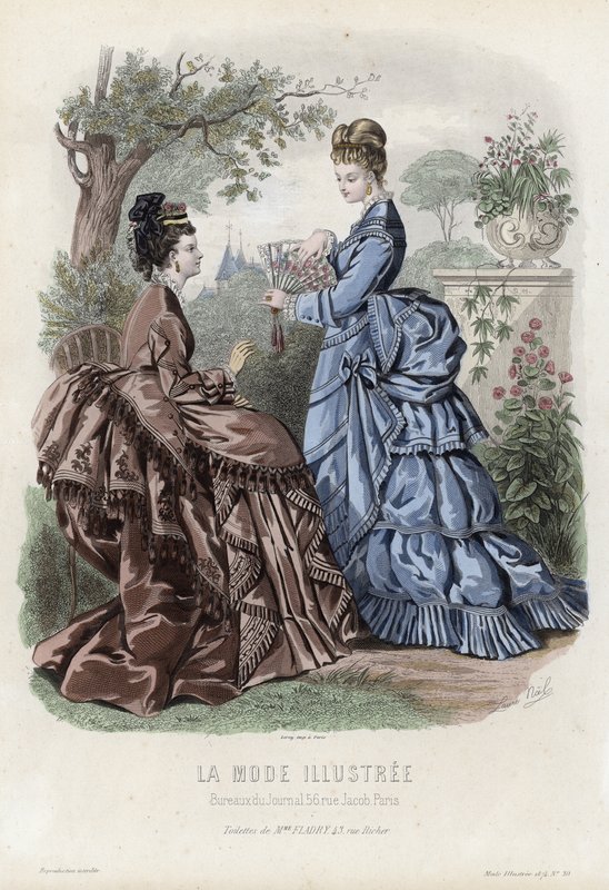 Francuski talerz modowy, koniec XIX wieku autorstwa French School