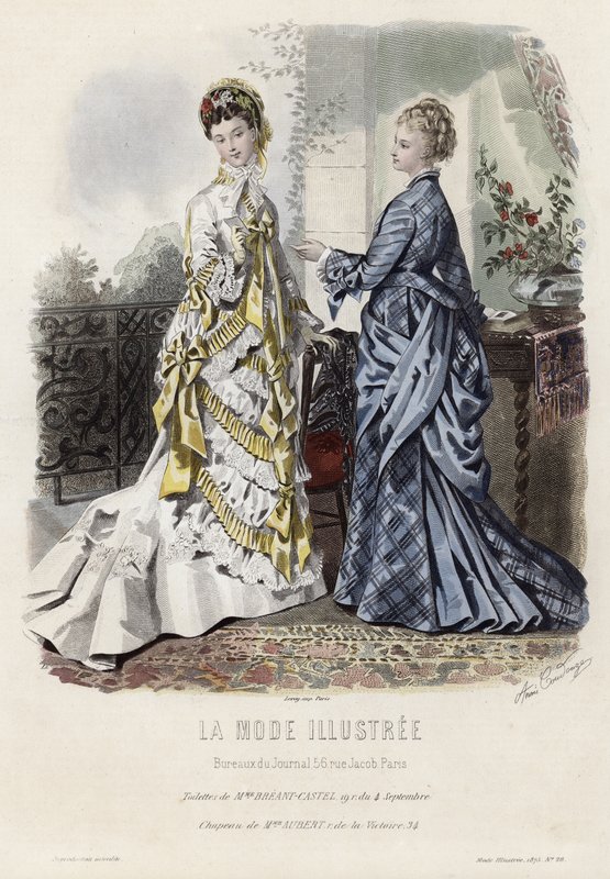Francuski talerz modowy, koniec XIX wieku autorstwa French School