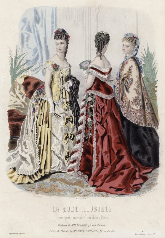 Francuski talerz modowy, koniec XIX wieku autorstwa French School