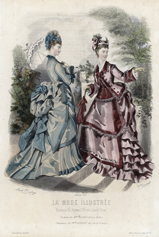 Francuski talerz modowy, koniec XIX wieku autorstwa French School