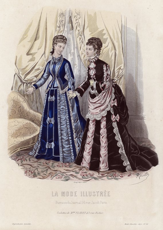 Francuski talerz modowy, koniec XIX wieku autorstwa French School