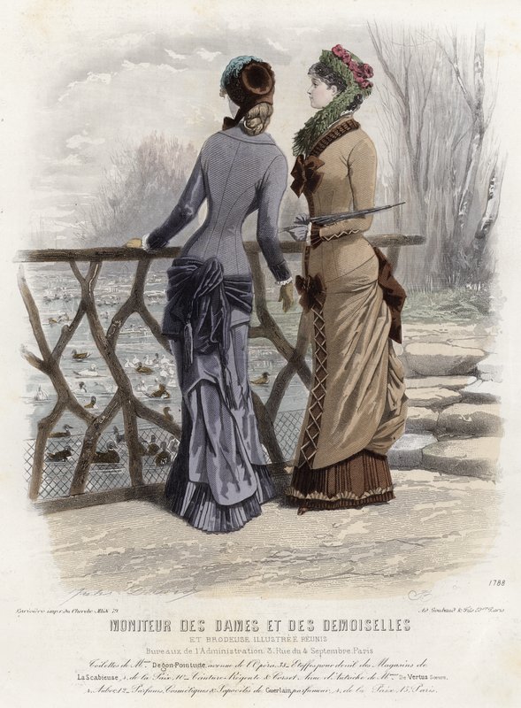 Francuski talerz modowy, koniec XIX wieku autorstwa French School