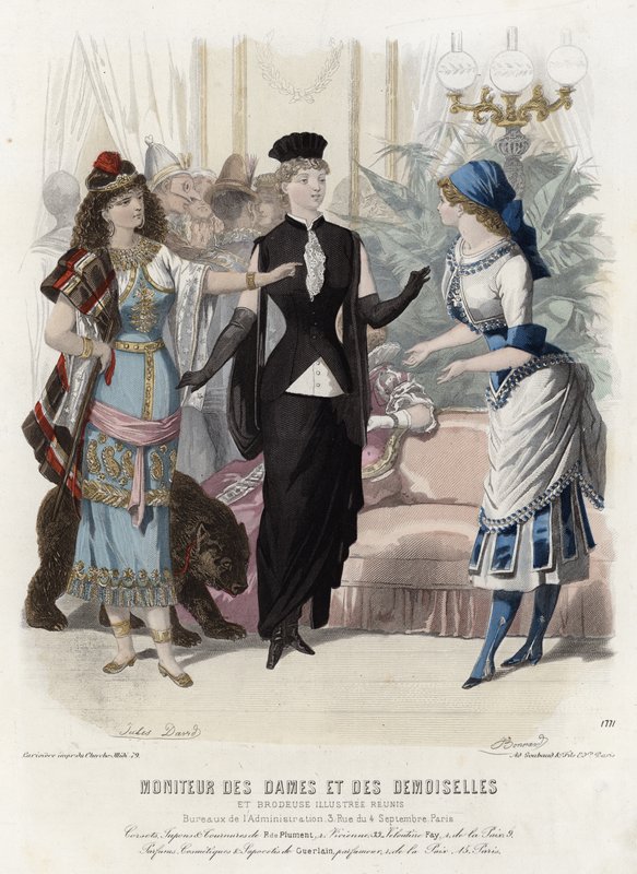 Francuski talerz modowy, koniec XIX wieku autorstwa French School