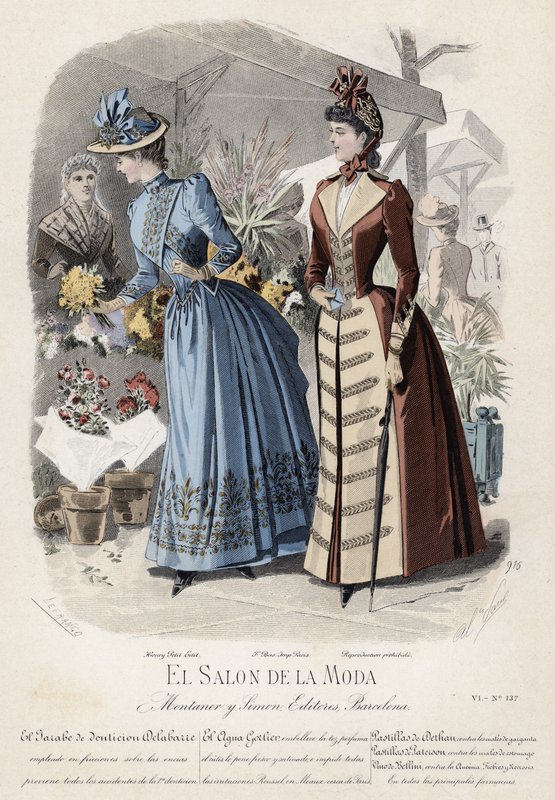 Francuski talerz modowy, koniec XIX wieku autorstwa French School