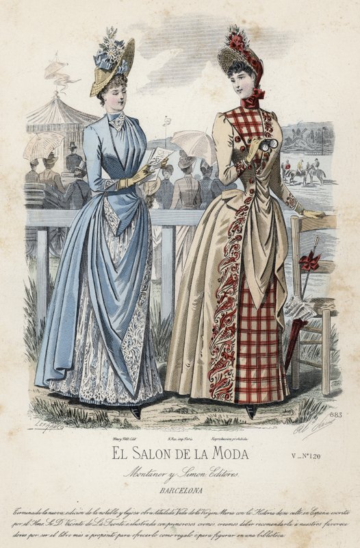 Francuski talerz modowy, koniec XIX wieku autorstwa French School