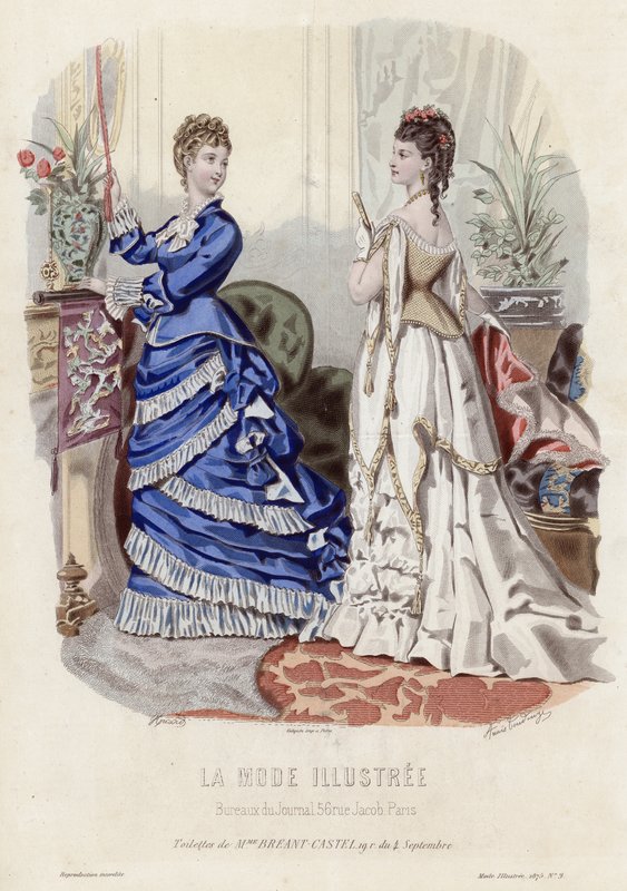 Francuski talerz modowy, koniec XIX wieku autorstwa French School