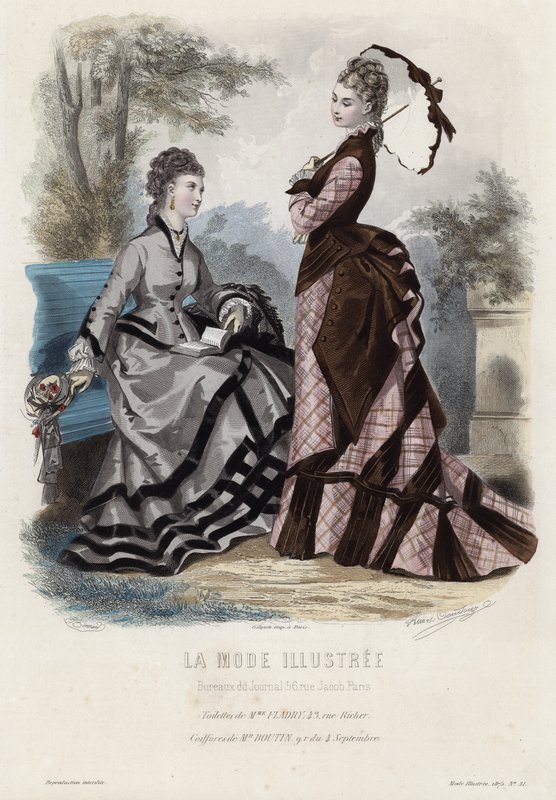 Francuski talerz modowy, koniec XIX wieku autorstwa French School