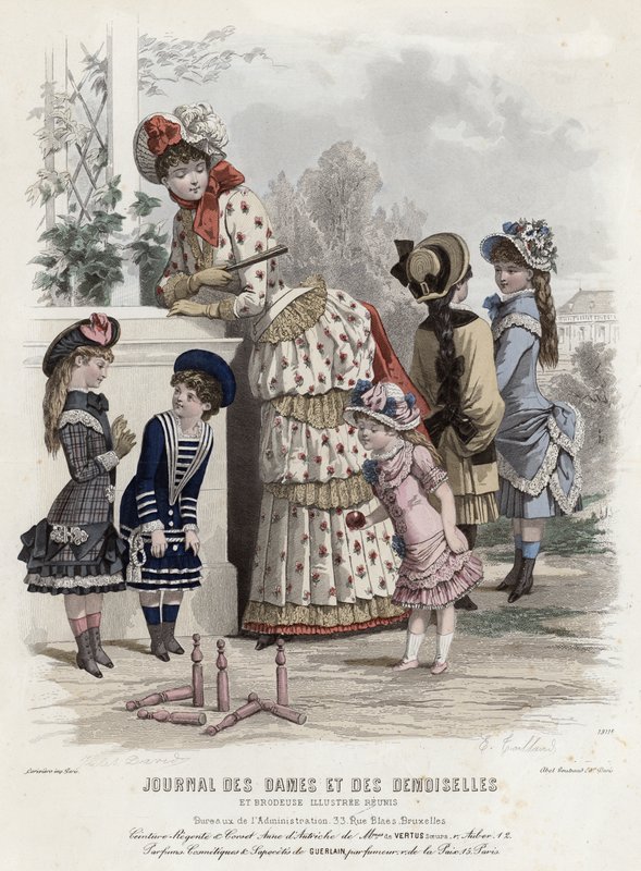 Francuski talerz modowy, koniec XIX wieku autorstwa French School
