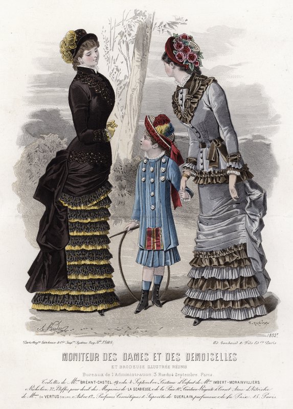 Francuski talerz modowy, koniec XIX wieku autorstwa French School