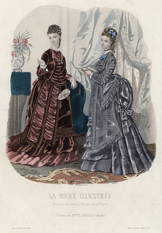 Francuski talerz modowy, koniec XIX wieku autorstwa French School