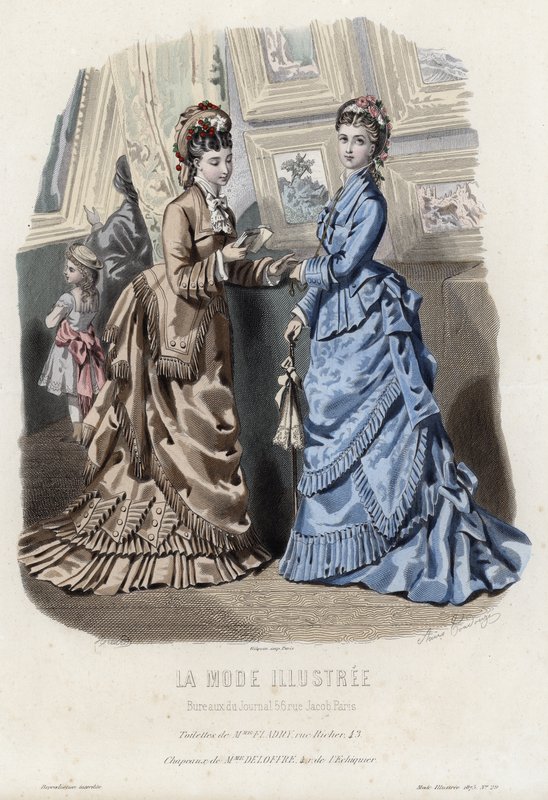 Francuski talerz modowy, koniec XIX wieku autorstwa French School
