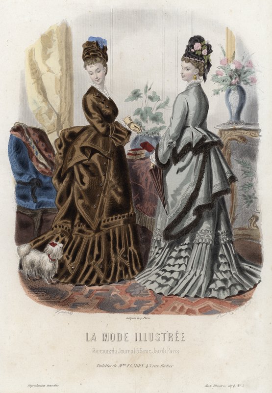 Francuski talerz modowy, koniec XIX wieku autorstwa French School