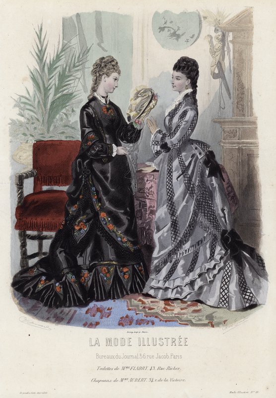 Francuski talerz modowy, koniec XIX wieku autorstwa French School