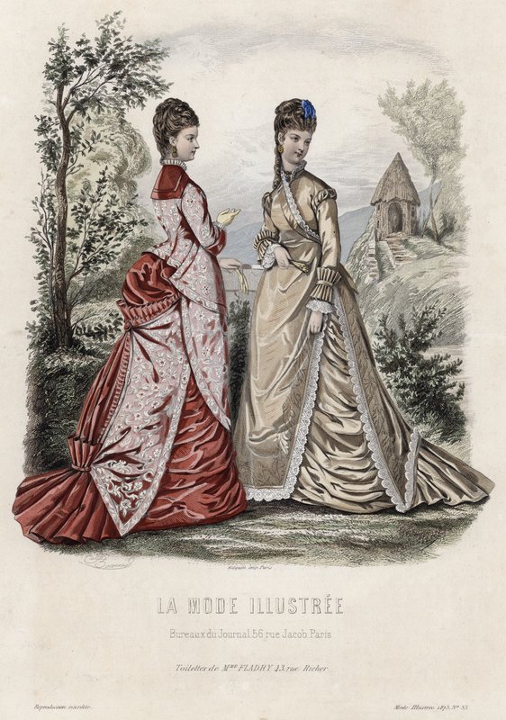 Francuski talerz modowy, koniec XIX wieku autorstwa French School