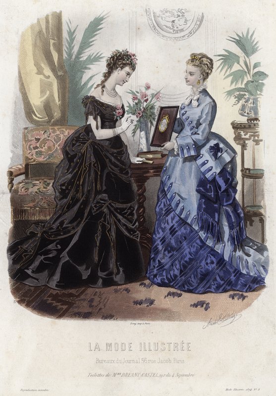Francuski talerz modowy, koniec XIX wieku autorstwa French School