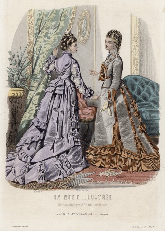 Francuski talerz modowy, koniec XIX wieku autorstwa French School