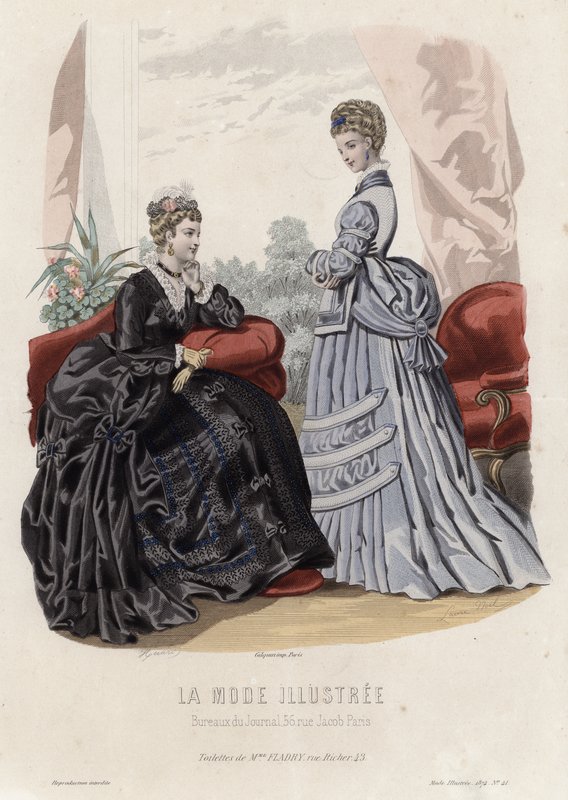 Francuski talerz modowy, koniec XIX wieku autorstwa French School