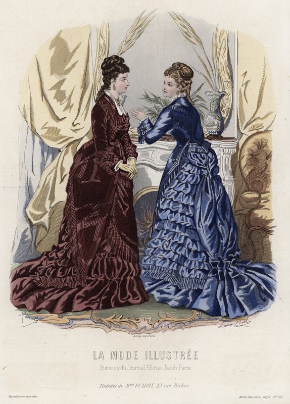 Francuski talerz modowy, koniec XIX wieku autorstwa French School
