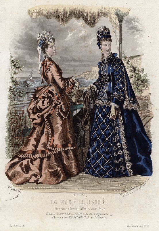 Francuski talerz modowy, koniec XIX wieku autorstwa French School