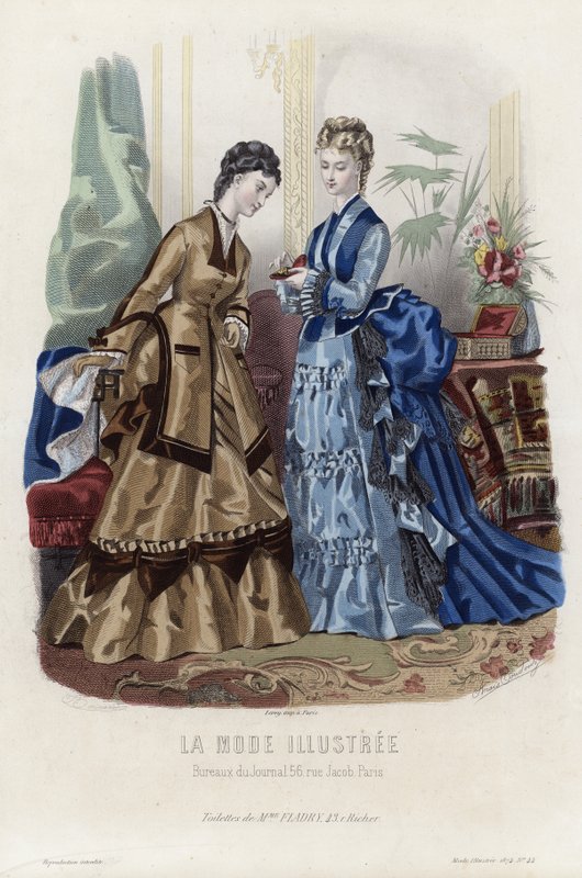 Francuski talerz modowy, koniec XIX wieku autorstwa French School